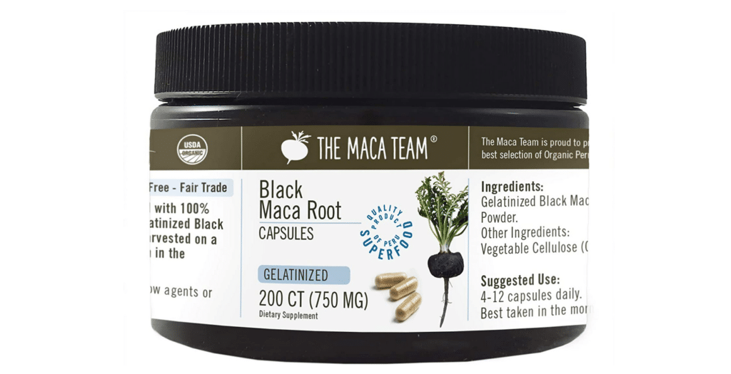 Maca Team Organic Black Maca Capsules