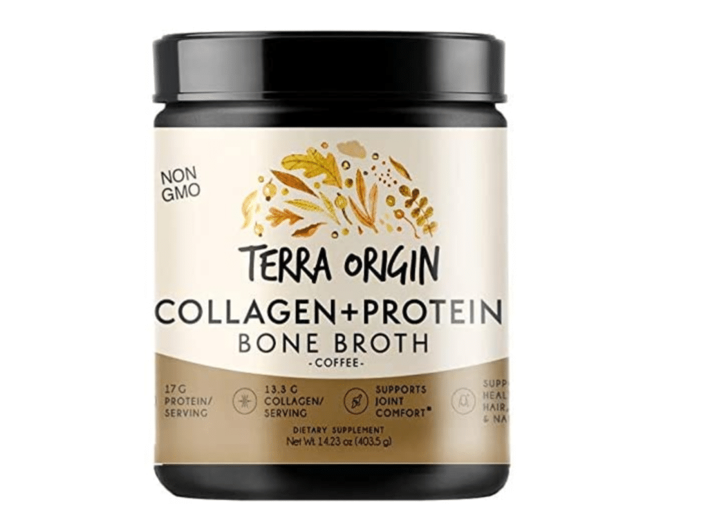 Terra Origin Collagen + Protein Bone Broth, Coffee