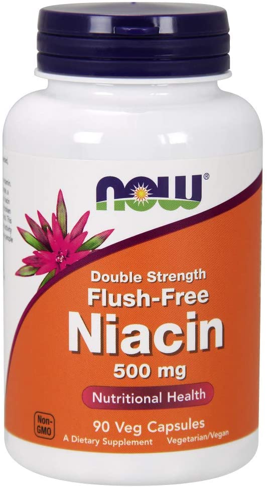 NOW Supplements, Niacin (Vitamin B-3) 500 mg, Flush-Free