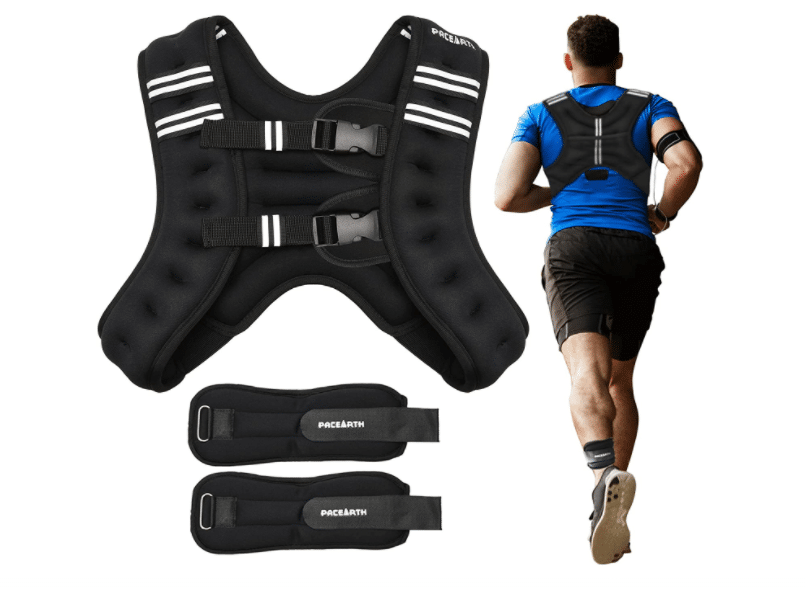 PACEARTH Weighted Vest With Wrist/Ankle Weights