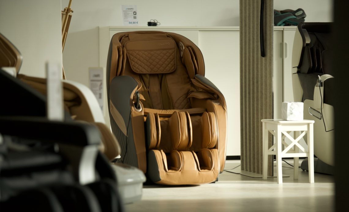 brown massage chairs