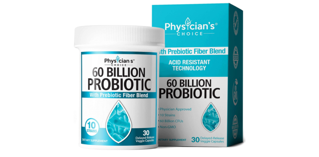 Physician’s Choice 60 Billion Probiotic With Prebiotic Fiber