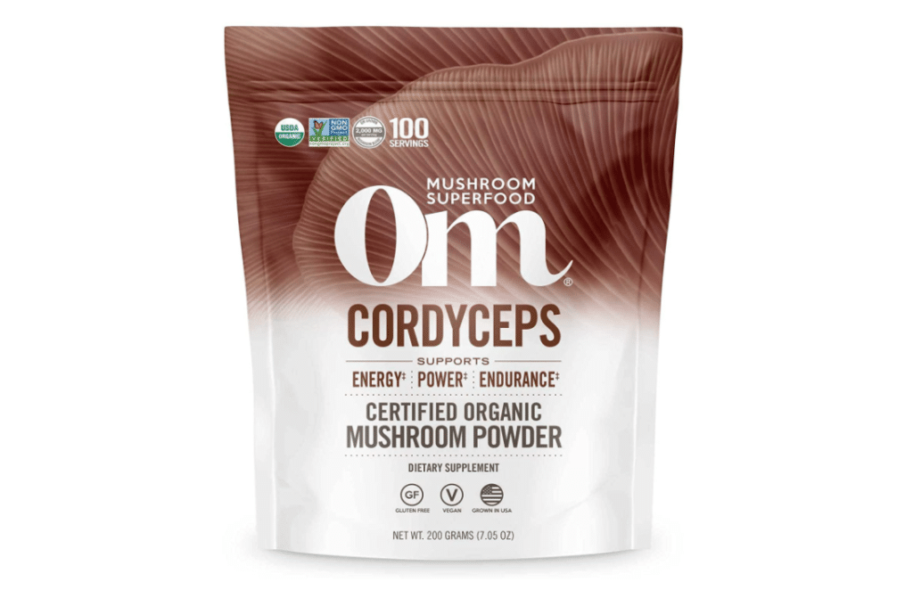 Om Mushroom Superfood Cordyceps Organic Mushroom Powder