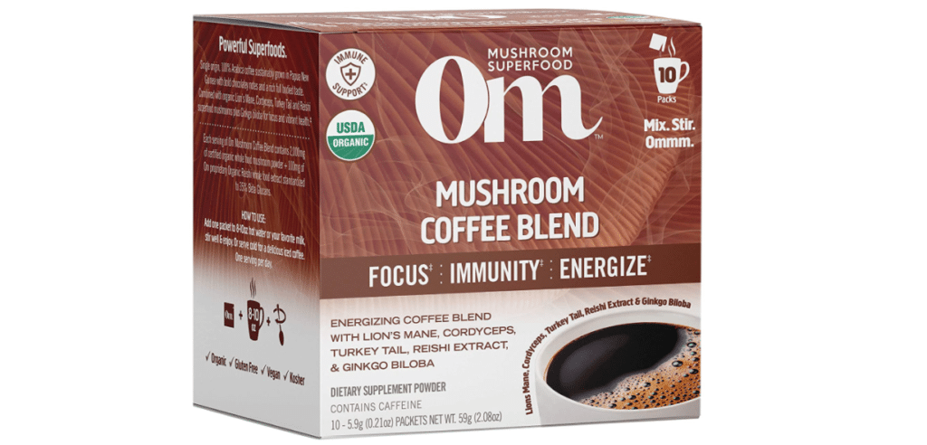 Om Mushroom Superfood Coffee Blend Mushroom Powder