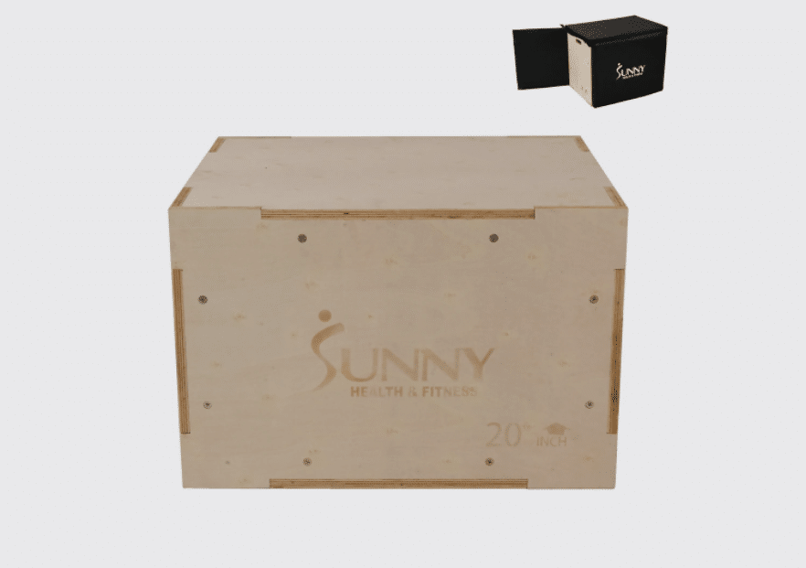 Sunny Health & Fitness Heavy Duty Wood Plyo Box